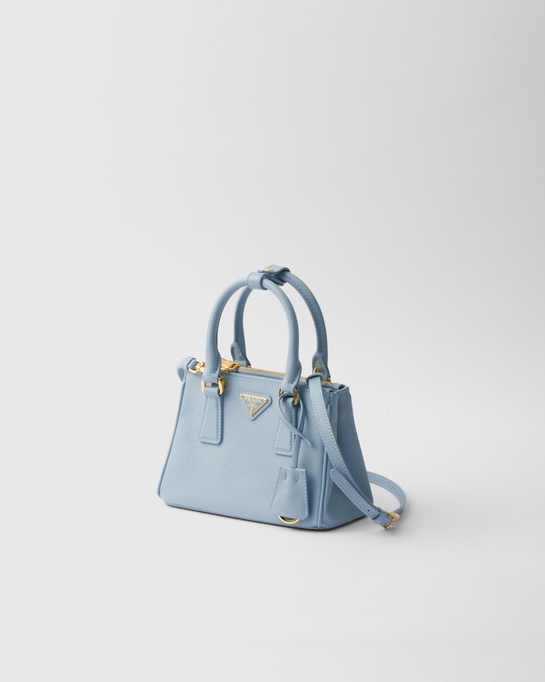 Prada Galleria Saffiano leather micro bag - Light Blue Prada Galleria Saffiano leather micro bag - Light Blue