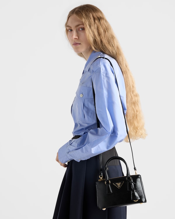 Prada Galleria Saffiano皮革迷你手袋 - 黑色 Prada Galleria Saffiano皮革迷你手袋 - 黑色