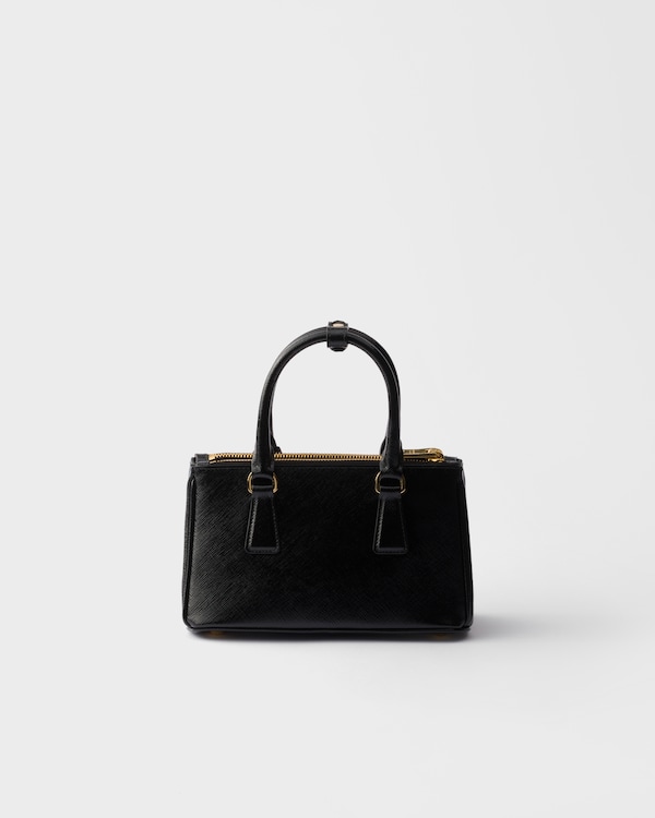 Prada Galleria Saffiano皮革迷你手袋 - 黑色 Prada Galleria Saffiano皮革迷你手袋 - 黑色