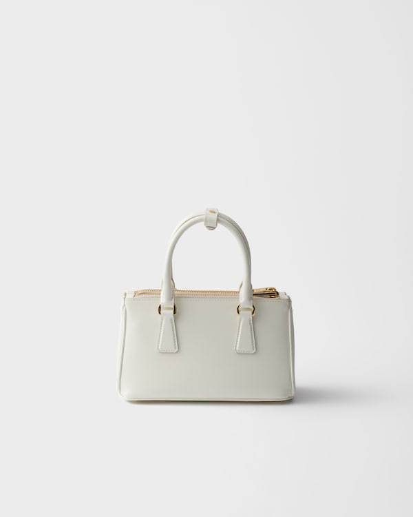 Prada Galleria Saffiano皮革迷你手袋 - 白色 Prada Galleria Saffiano皮革迷你手袋 - 白色