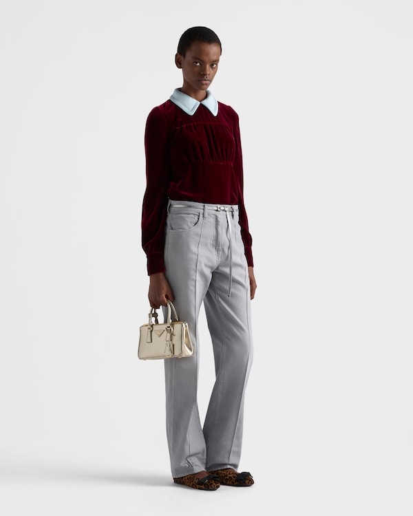 Prada Galleria Saffiano皮革迷你手袋 - 黄铁矿色 Prada Galleria Saffiano皮革迷你手袋 - 黄铁矿色