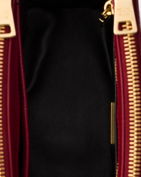 Prada Galleria patent Saffiano leather mini-bag - Cherry Red Prada Galleria patent Saffiano leather mini-bag - Cherry Red