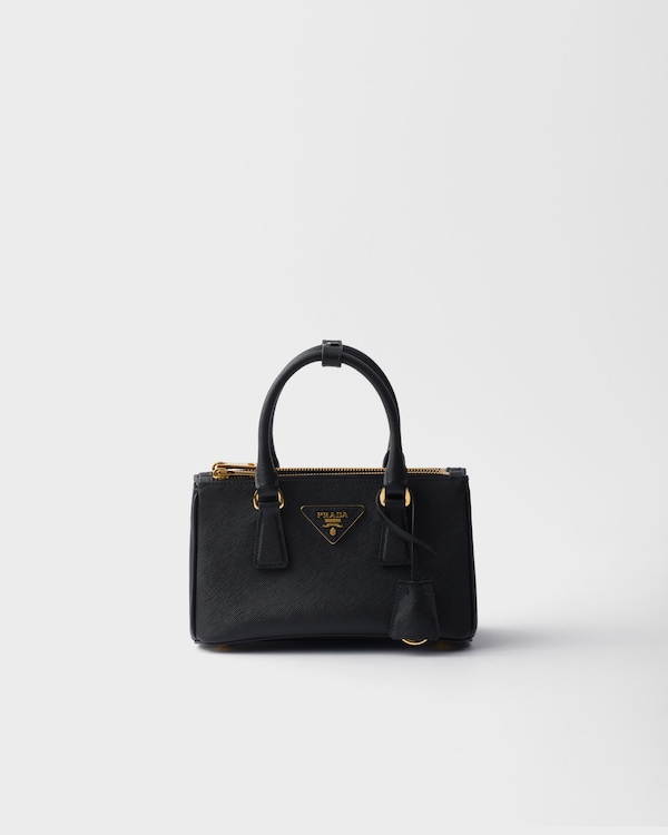 Prada Galleria mini Saffiano leather bag - Black Prada Galleria mini Saffiano leather bag - Black