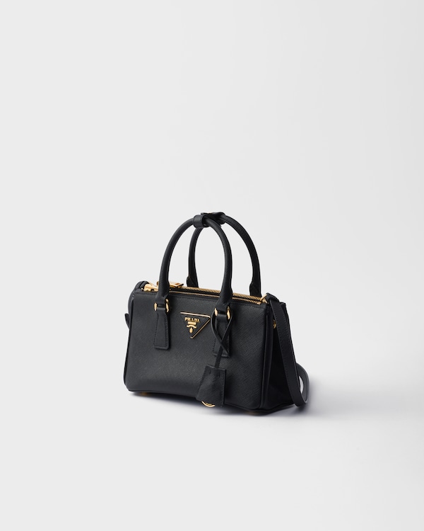 Prada Galleria mini Saffiano leather bag - Black Prada Galleria mini Saffiano leather bag - Black