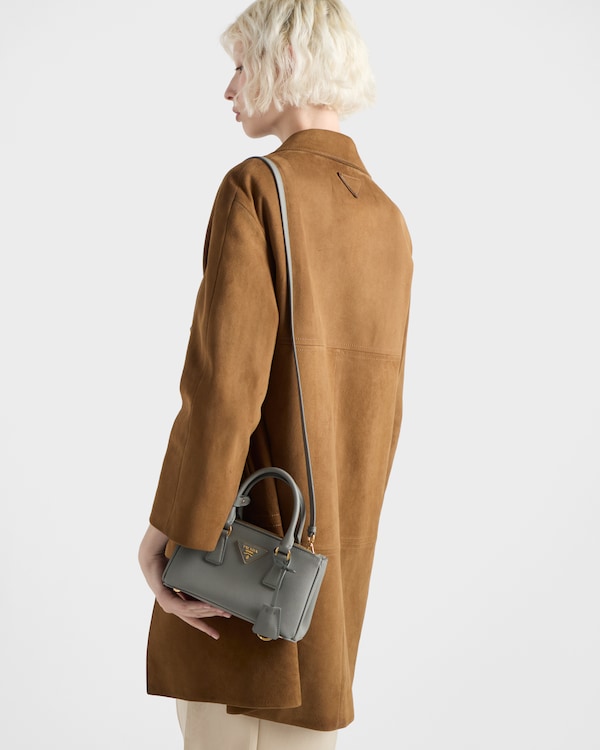 Prada Galleria mini Saffiano leather bag - Slate Gray Prada Galleria mini Saffiano leather bag - Slate Gray