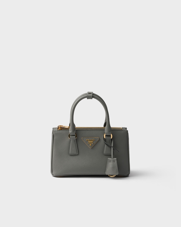 Prada Galleria mini Saffiano leather bag - Slate Gray Prada Galleria mini Saffiano leather bag - Slate Gray