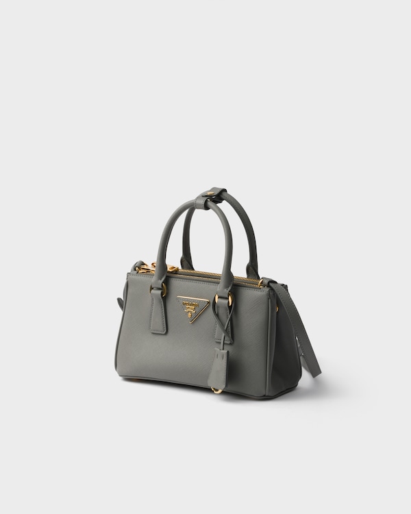 Prada Galleria mini Saffiano leather bag - Slate Gray Prada Galleria mini Saffiano leather bag - Slate Gray