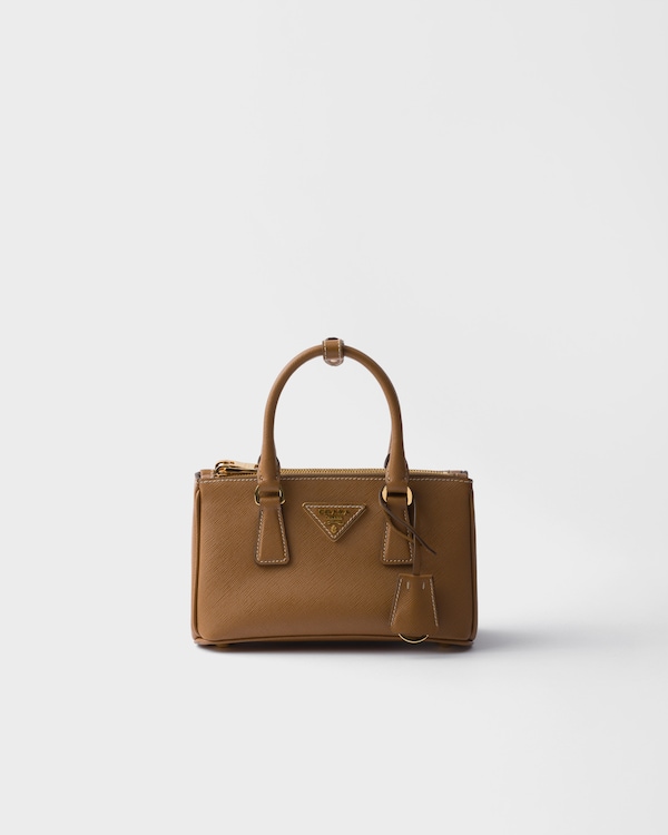 Prada Galleria mini Saffiano leather bag - Caramel Prada Galleria mini Saffiano leather bag - Caramel