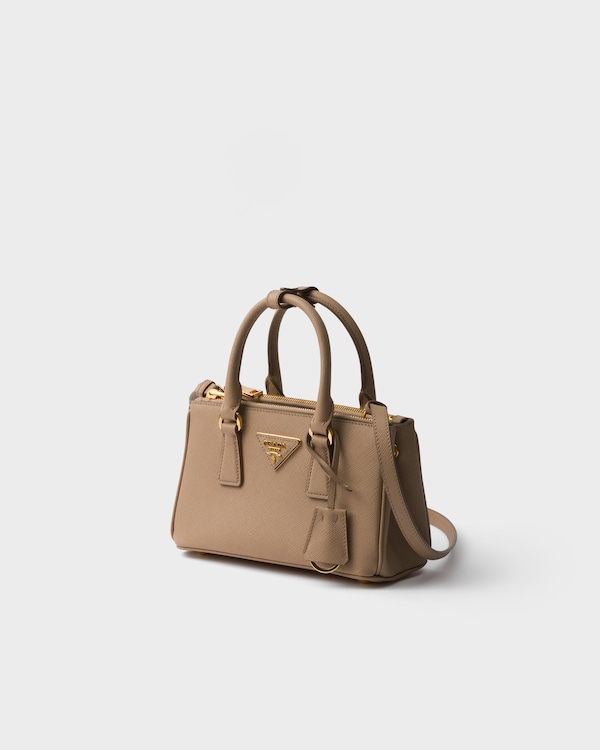 Prada Galleria mini Saffiano leather bag - Cameo Prada Galleria mini Saffiano leather bag - Cameo