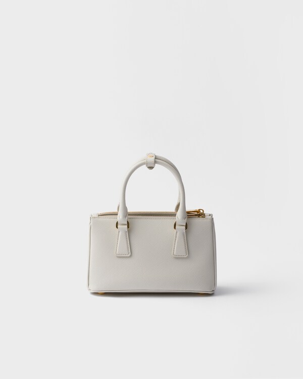 Prada Galleria mini Saffiano leather bag - Chalk White Prada Galleria mini Saffiano leather bag - Chalk White
