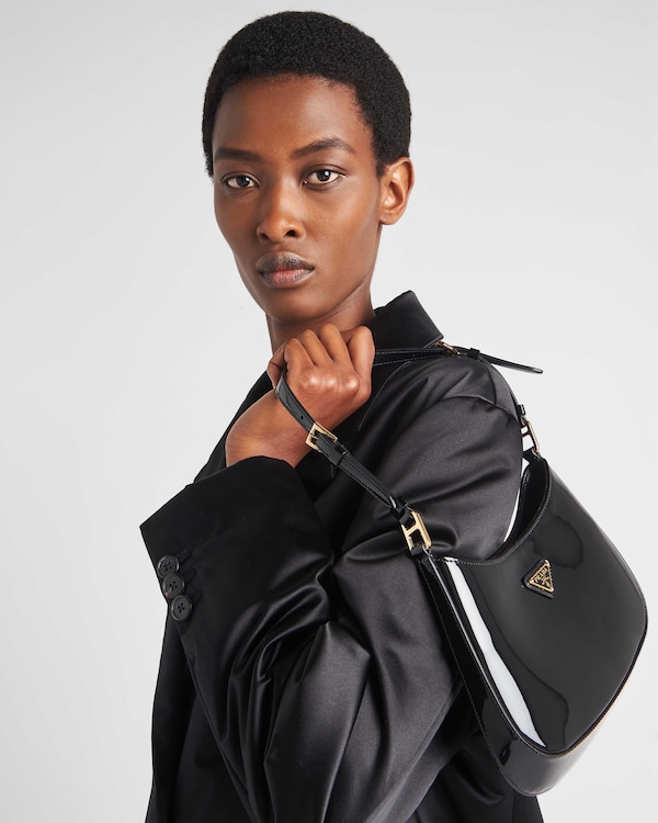 Prada Cleo漆皮手袋 - Black Prada Cleo漆皮手袋 - Black