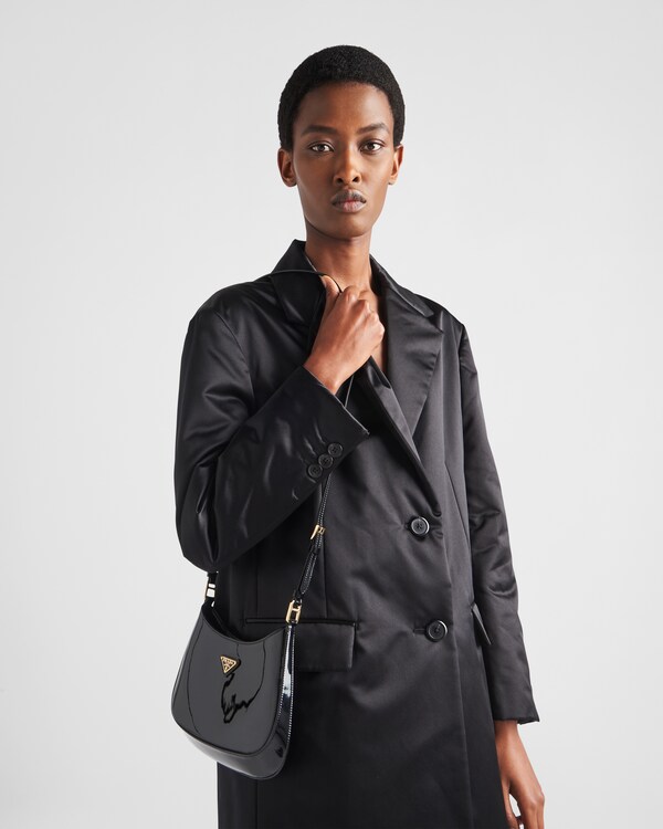 Prada Cleo漆皮手袋 - Black Prada Cleo漆皮手袋 - Black