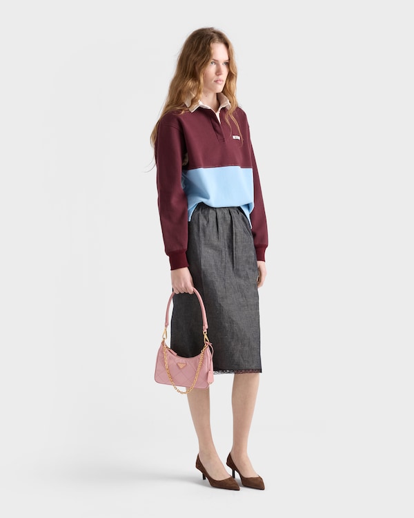 Prada Re-Edition绗缝再生尼龙迷你手袋 - 桃色 Prada Re-Edition绗缝再生尼龙迷你手袋 - 桃色
