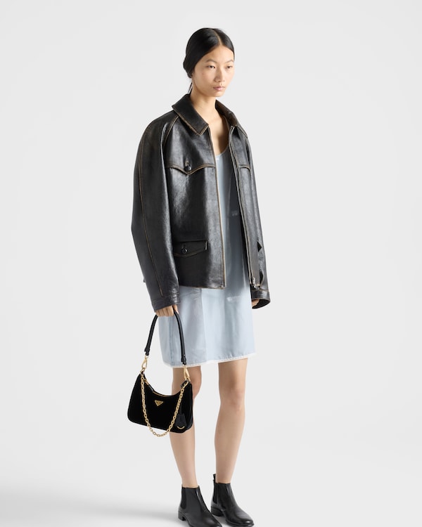 Prada Re-Edition丝绒迷你手袋 - 黑色 Prada Re-Edition丝绒迷你手袋 - 黑色