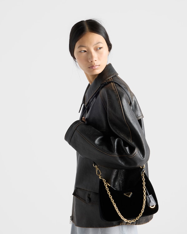 Prada Re-Edition丝绒迷你手袋 - 黑色 Prada Re-Edition丝绒迷你手袋 - 黑色
