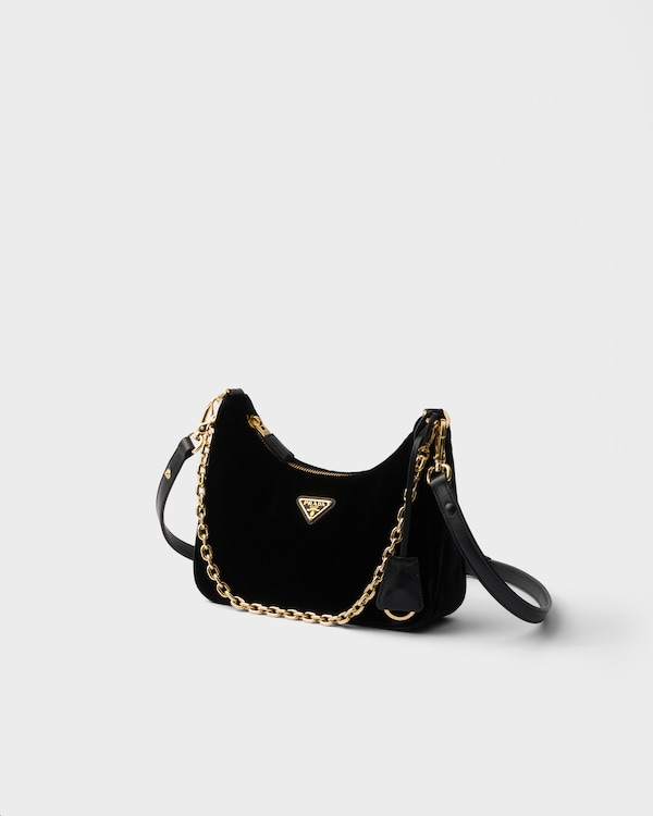 Prada Re-Edition丝绒迷你手袋 - 黑色 Prada Re-Edition丝绒迷你手袋 - 黑色