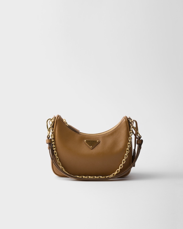 Prada Re-Edition Saffiano皮革迷你手袋 - 焦糖色 Prada Re-Edition Saffiano皮革迷你手袋 - 焦糖色