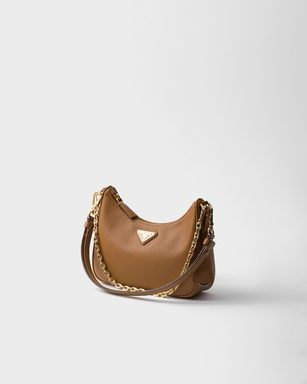 Prada Re-Edition Saffiano皮革迷你手袋 - 焦糖色 Prada Re-Edition Saffiano皮革迷你手袋 - 焦糖色
