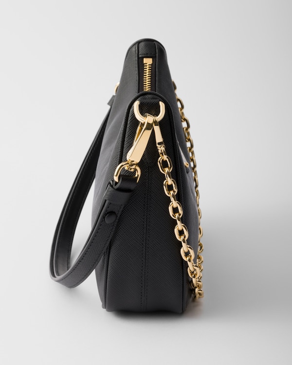 Prada Re-Edition Saffiano皮革迷你手袋 - 黑色 Prada Re-Edition Saffiano皮革迷你手袋 - 黑色