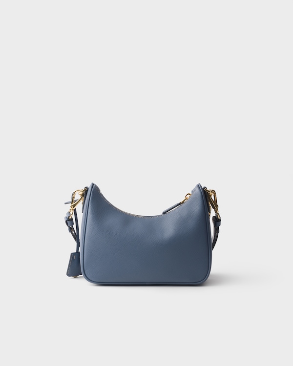 Prada Re-Edition Saffiano皮革迷你手袋 - 航天蓝 Prada Re-Edition Saffiano皮革迷你手袋 - 航天蓝