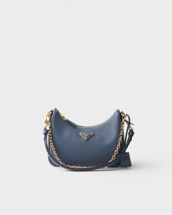 Prada Re-Edition Saffiano皮革迷你手袋 - 航天蓝 Prada Re-Edition Saffiano皮革迷你手袋 - 航天蓝