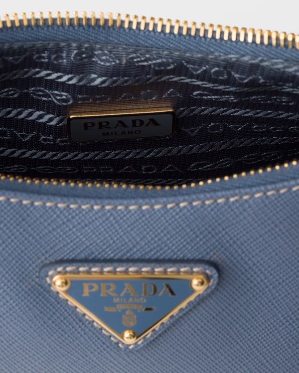 Prada Re-Edition Saffiano皮革迷你手袋 - 航天蓝 Prada Re-Edition Saffiano皮革迷你手袋 - 航天蓝
