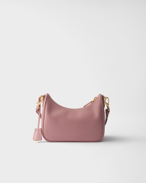 Prada Re-Edition Saffiano皮革迷你手袋 - 桃粉色 Prada Re-Edition Saffiano皮革迷你手袋 - 桃粉色