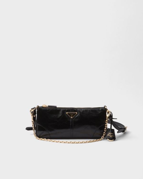 Prada Re-Edition 2002中号皮革单肩包 - 黑色 Prada Re-Edition 2002中号皮革单肩包 - 黑色