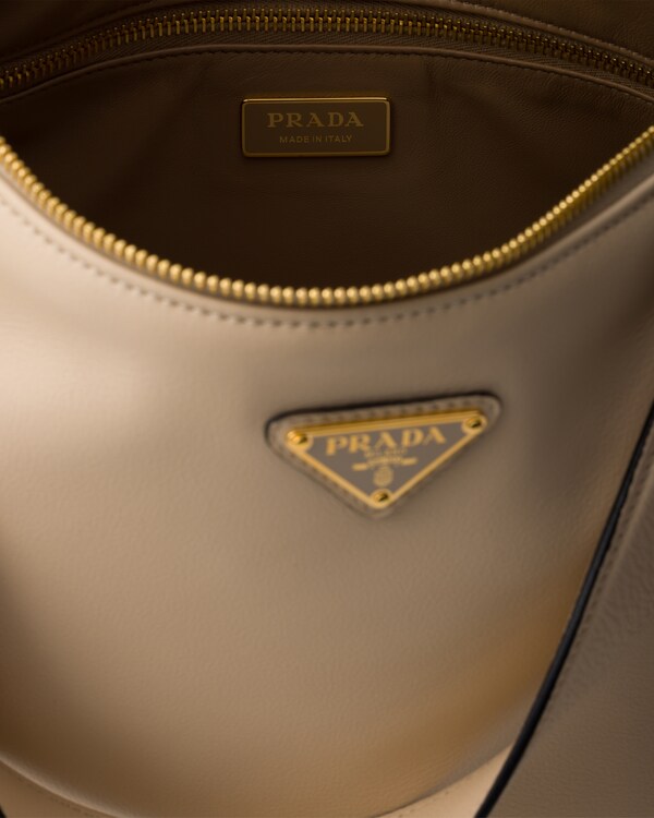 Prada Aimée大号皮革单肩包 - 石灰华 Prada Aimée大号皮革单肩包 - 石灰华