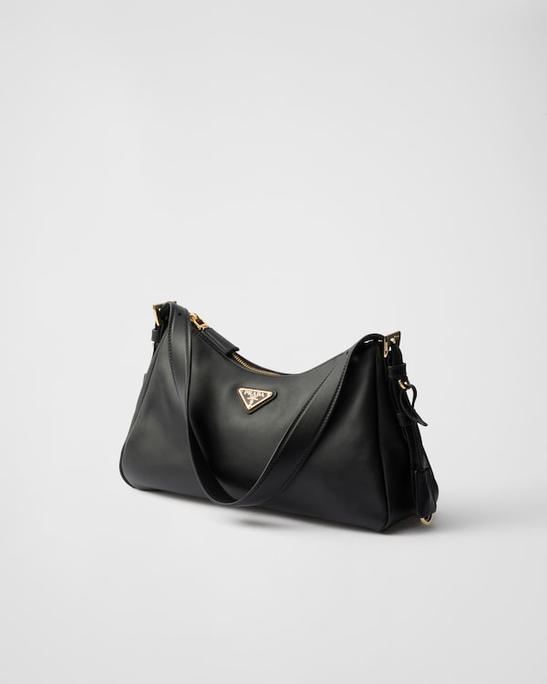 Prada Aimée中号皮革单肩包 - 黑色 Prada Aimée中号皮革单肩包 - 黑色