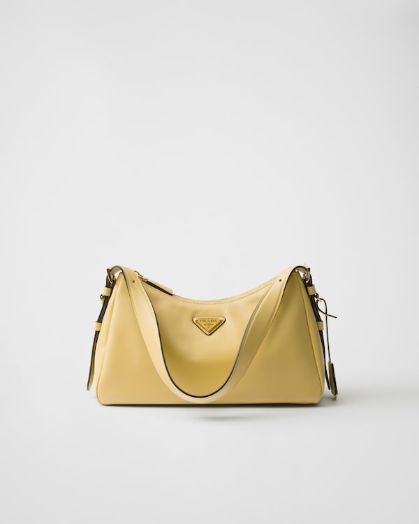 Prada Aimée中号皮革单肩包 - 香草色 Prada Aimée中号皮革单肩包 - 香草色