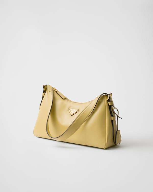 Prada Aimée中号皮革单肩包 - 香草色 Prada Aimée中号皮革单肩包 - 香草色
