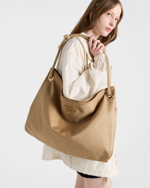 Prada Mariner large Re-Nylon shoulder bag - Camel Brown Prada Mariner large Re-Nylon shoulder bag - Camel Brown