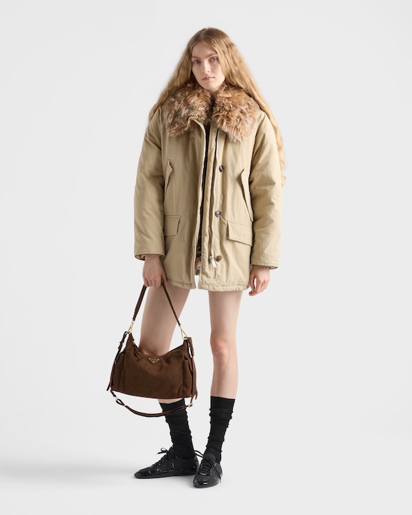 Prada Explore large suede bag - Cocoa Brown Prada Explore large suede bag - Cocoa Brown