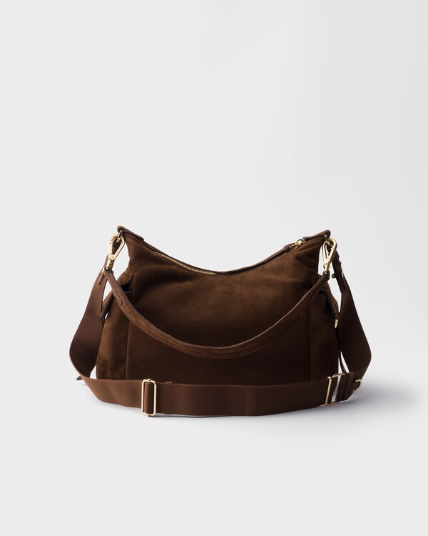 Prada Explore large suede bag - Cocoa Brown Prada Explore large suede bag - Cocoa Brown