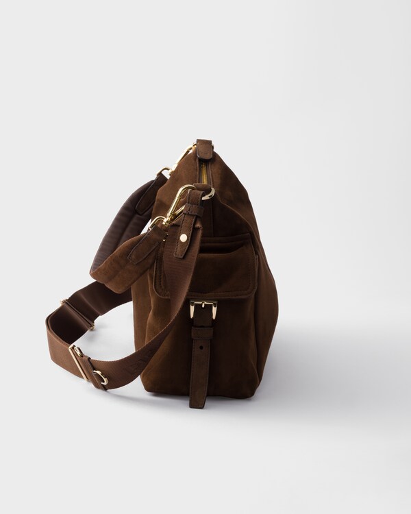 Prada Explore large suede bag - Cocoa Brown Prada Explore large suede bag - Cocoa Brown
