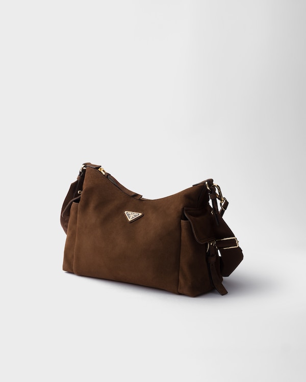 Prada Explore large suede bag - Cocoa Brown Prada Explore large suede bag - Cocoa Brown