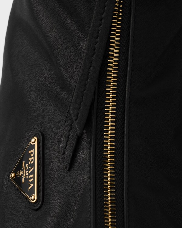 Prada Explore 大号Nappa皮革手袋 - 黑色 Prada Explore 大号Nappa皮革手袋 - 黑色