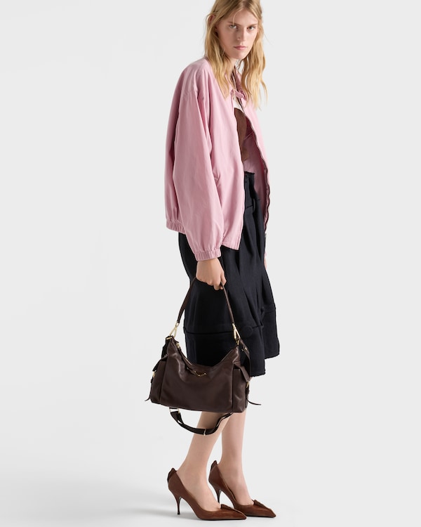Prada Explore 大号Nappa皮革手袋 - 赭褐色 Prada Explore 大号Nappa皮革手袋 - 赭褐色