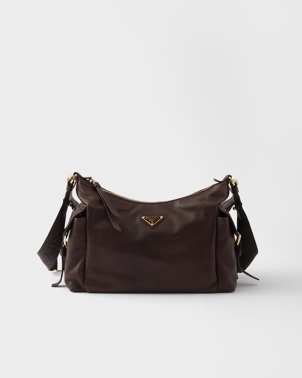 Prada Explore 大号Nappa皮革手袋 - 赭褐色 Prada Explore 大号Nappa皮革手袋 - 赭褐色