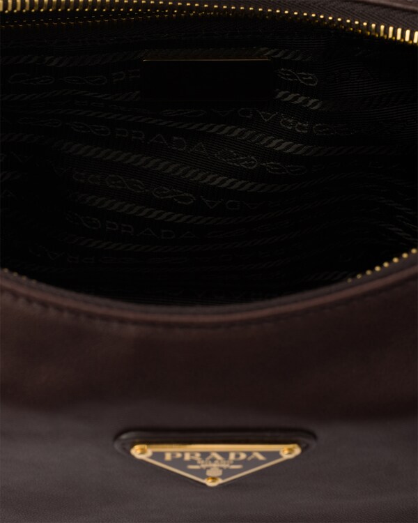 Prada Explore 大号Nappa皮革手袋 - 赭褐色 Prada Explore 大号Nappa皮革手袋 - 赭褐色