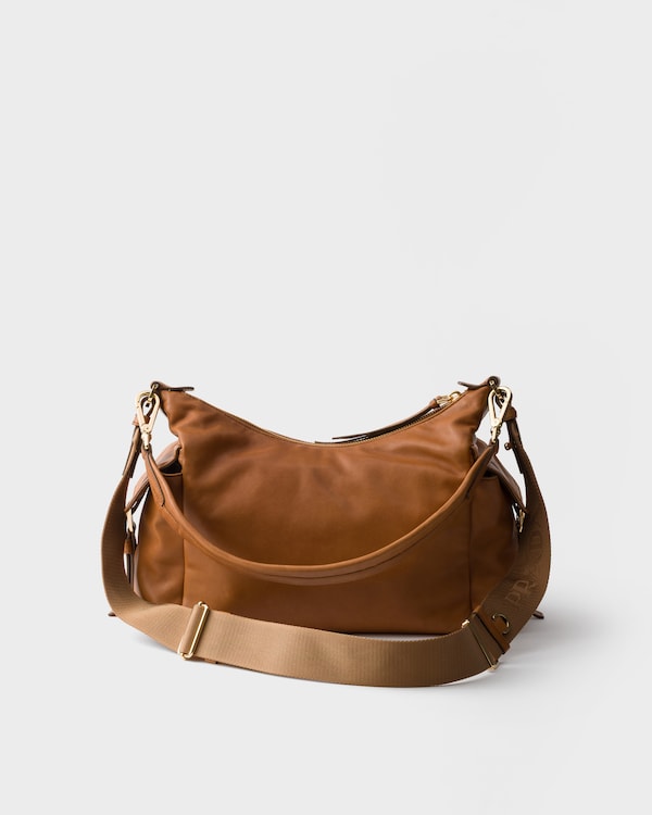 Prada Explore 大号Nappa皮革手袋 - 焦糖色 Prada Explore 大号Nappa皮革手袋 - 焦糖色