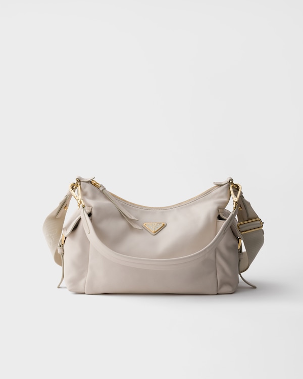 Prada Explore 大号Nappa皮革手袋 - 粉笔白 Prada Explore 大号Nappa皮革手袋 - 粉笔白