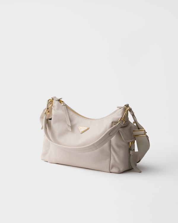 Prada Explore 大号Nappa皮革手袋 - 粉笔白 Prada Explore 大号Nappa皮革手袋 - 粉笔白