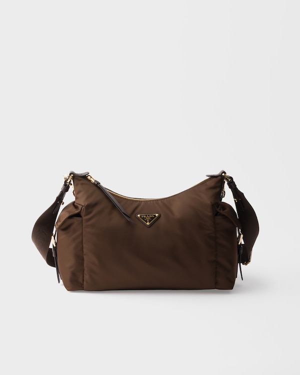 Prada Explore large Re-Nylon and leather bag - Sienna Prada Explore large Re-Nylon and leather bag - Sienna