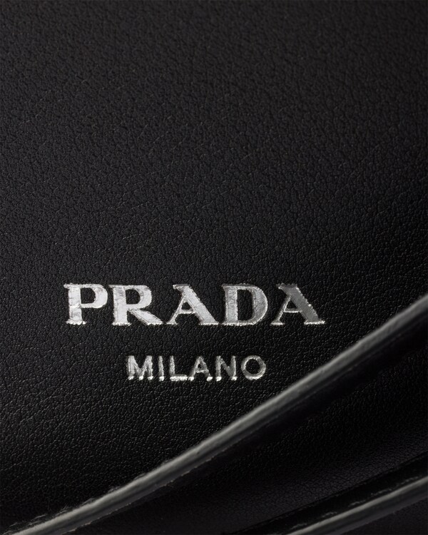 Prada Fold large leather shoulder bag - Black Prada Fold large leather shoulder bag - Black