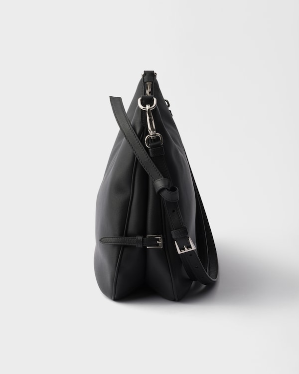 Prada Fold large leather shoulder bag - Black Prada Fold large leather shoulder bag - Black
