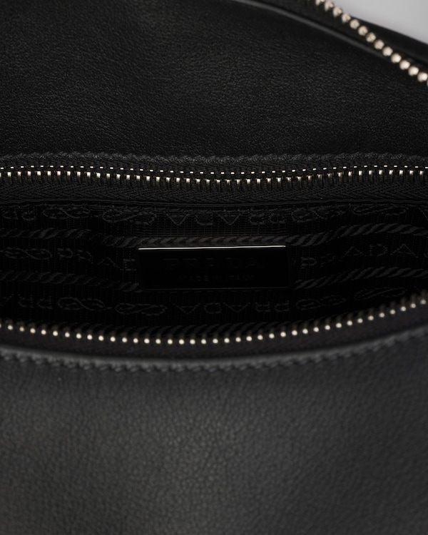 Prada Fold large leather shoulder bag - Black Prada Fold large leather shoulder bag - Black