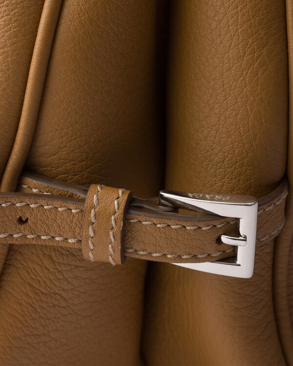 Prada Fold large leather shoulder bag - Caramel Prada Fold large leather shoulder bag - Caramel