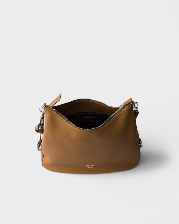 Prada Fold large leather shoulder bag - Caramel Prada Fold large leather shoulder bag - Caramel